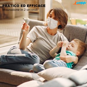 Termometro Auricolari Infrarossi-Rileva battito cardiaco - immagine 4